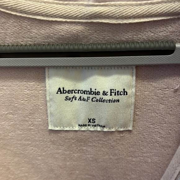 abercrombie & fitch Luxe Terry Wedge Full-Zip Sweatshirt, size XS - Picture 4 of 6